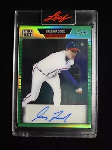 2023 Leaf Pro Pure Set Green Sealed Greg Maddux Autograph Auto /20 - Picture 1 of 6