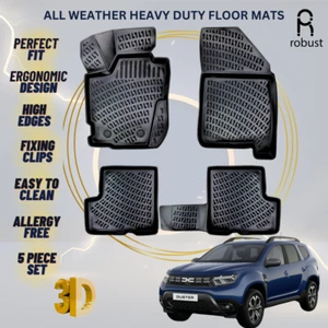 Floor Mats Liners For Dacia Duster 2023-2024 4x4 All Weather Heavy Duty Car Rugs - Picture 1 of 9