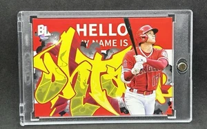 Shohei Ohtani RARE GRAFFITI NAME PLATE INVESTMENT CARD TOPPS  MVP MINT - Picture 1 of 2