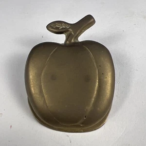 De Colección Pisapapeles Latón Apple Clip Escritorio Oficina - Imagen 1 de 5