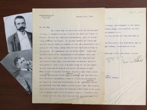 STANFORD WHITE TYPED LETTER SIGNED, FREDERICK W MACMONNIES SCULPTOR, WEST POINT - Picture 1 of 3