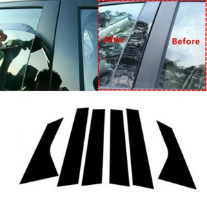 For Hyundai Elantra 2021-2025 6PCS/SET Black Pillar Posts Door Window Trim - Picture 1 of 12