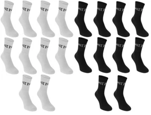 10 x Everlast Crew Herrensocken UK 7-11 EU 40-45 Turnschuhe Sport weiß schwarz R281 - Bild 1 von 11