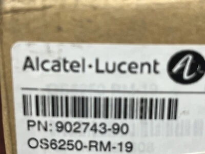 NEW SEALED Alcatel-Lucent P/N 902743-90 OS6250-RM-19 Network Edge Switch - Image 1 of 4