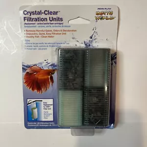 Cartuchos de medios de repuesto de filtro de acuario de peces Penn-Plax mundo pequeño (paquete de 2) - Imagen 1 de 2