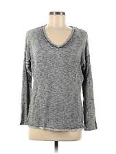 T Party Women Gray Long Sleeve Top M