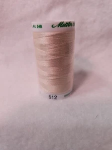 Mettler Cotton Thread Silk Finish 60 weight 2 ply 170d 800 meters/875 yds Beige - Picture 1 of 2