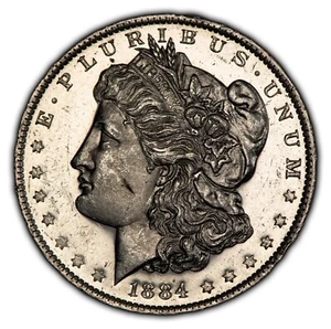 1884-O $1 Morgan Silver Dollar - Looks DPL DMPL Deep Proof-Like - BU - SKU-B3247 - Picture 1 of 22