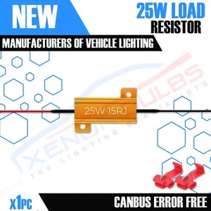 1 x 25W 15ohm LED RESISTOR DECODER CANCELLER CANBUS number plate vw audi skoda - Picture 1 of 6