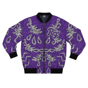 Ric Flair lila Robe WCW NWA Pro Wrestling Herren AOP Bomberjacke - Bild 1 von 22