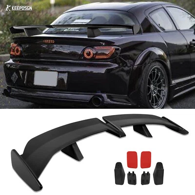 55" For Mazda RX-7 RX-8 Coupe Rear Trunk Spoiler Wing GT PRO Style Wing Matte - Image 1 of 4