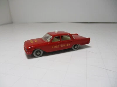 Matchbox 59B Ford Fairlane Fire Chief Car Restored w/silver plastic wheels code3 - Image 1 of 4