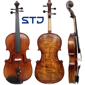 16" Master Viola 15" Hecho a mano Madera maciza de espolón de arce, Gran Sonido, 13 a 17" - Imagen 1 de 14