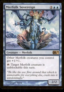 MTG - Merfolk Sovereign Magic 2011 (M11) #65 Rare LP - Bild 1 von 2
