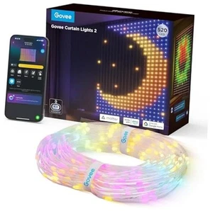 Curtain Lights 2, 520 LEDs, Smart LED Curtain Light with DIY GIF 4.9 x 6.6FT - Picture 1 of 7