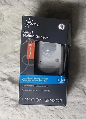 Sensor de movimiento inteligente GE Cync - sin cables - blanco - caja abierta Foto 1 de 4