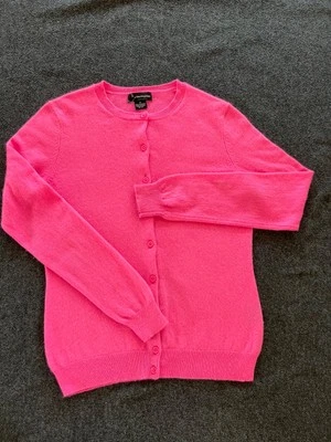 Cárdigan C by Bloomingdales Mujer Cachemira Cuello Redondo Botón Punk Talla M Foto 1 de 3