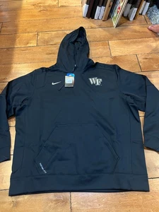NEW NIKE WAKE FOREST Demon Deacon THERMA FIT HOODIE SWEATSHIRT 3XL $90 - Picture 1 of 4