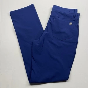 Footjoy Hose Herren 32x34 blau sportliche Passform Performance Stretch Golf Activewear - Bild 1 von 12