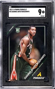 2013-14 Panini Pinnacle Giannis Antetokounmpo #5 Rookie SGC 9 Mint Bucks RC - Picture 1 of 1