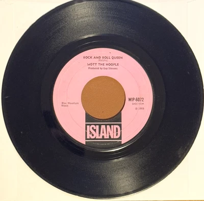 Mott The Hoople ‎– Rock And Roll Queen  - 7" RECORD - UK - RARE Foto 1 de 2