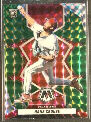 Hans Crouse 2022 Panini Mosaic - Rookies #236 Green Mosaic Prizm (RC) - Image 1 of 2