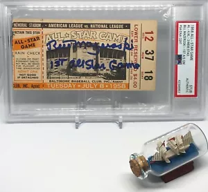 Bill Mazeroski signed 1958 All Star Game Ticket PSA DNA Slabbed 1st ASG HOF C245 - Picture 1 of 1
