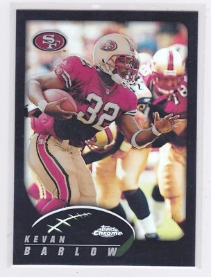 2002 Topps Chrome - Refractors Parallel #'d /599 - Kevan Barlow #75 - Image 1 of 2