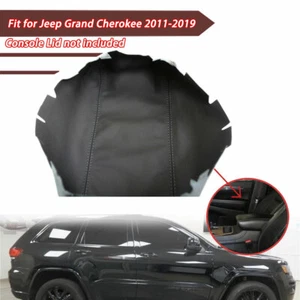 Black Armrest Console Armrest Leather Cover For Jeep Grand Cherokee 2011-19 - Bild 1 von 1