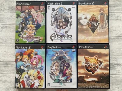 SONY PS2 Mana Khemia 1 2 & Ar Tonelico 1 2 & Evergrace 1 2 set from Japan - Image 1 of 4