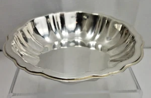 Vintage Wm A Rogers By Oneida Ltd Silver Plate 5.75” Round Scalloped Edge Bowl - Picture 1 of 10