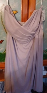 Davids Bridal Strapless Dress Biscotti - Picture 1 of 3