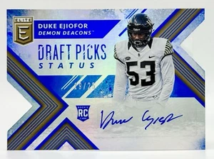 2018 Elite Draft Status Blue Die-Cut #240 Duke Ejiofor RC Auto 19/25 Texans - Picture 1 of 2