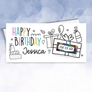Tarjeta de Cumpleaños Personalizada Rascar Revelación Regalo Envío Experiencia Sorpresa - Imagen 1 de 7