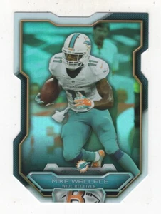 2015 BOWMAN FOOTBALL CHROME DIE CUT MIKE WALLACE MIAMI DOLPHINS #BCDC-MW - Picture 1 of 4