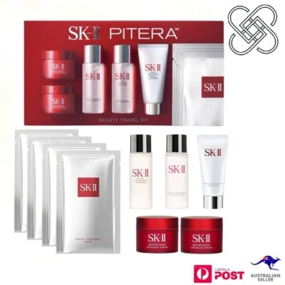 SK-II Beauty Travel Kit - 9 Items Skinpower Essence Mask Cleanser (NEW VERSION) - Image 1 of 4