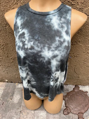 GLYDER Tanque Eléctrico Lavado Náutico Tie Dye Top con Corbata Espalda Abierta - Talla XS - NUEVO Foto 1 de 4