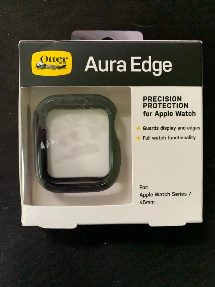 Black Otterbox Aura Edge Precision Protection Apple Watch Series 7 & 8 45mm