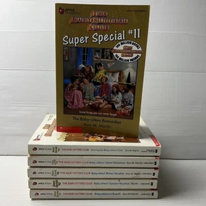 6 x Vintage 80s 90s The Baby-Sitters Club Super Special Books #1,2,3,4,9,11 - Picture 1 of 12