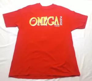 1990s CHI OMEGA CHI O College Shirt Big Little Sister Pledge USA Made Vintage XL - Picture 1 of 9