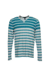INC International Concepts Gray Striped Pullover Shirt 2XL - Picture 1 of 5