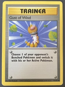 Pokémon TCG Gust of Wind Base Set 93/102 Regular Unlimited Common WOTC Vintage - Picture 1 of 2