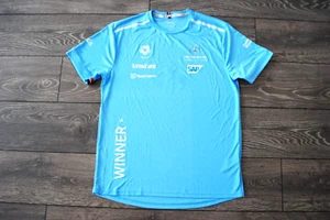 MERCEDES BENZ EQ FORMULA E S8 RACING MEN'S T-SHIRT WINNERS BLUE COLOR SIZE LARGE - Picture 1 of 7
