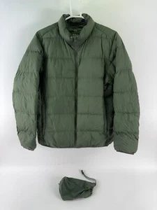 Uniqlo Mens Dark Green Ultra Light Down Packable Puffer Jacket Size L - Picture 1 of 9
