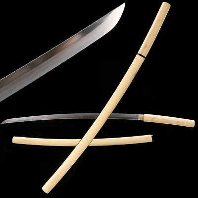 USA STOCK 40" Navaja Hecha a Mano Afilada Shirasaya Samurai Katana Espada Full Tang Foto 1 de 4