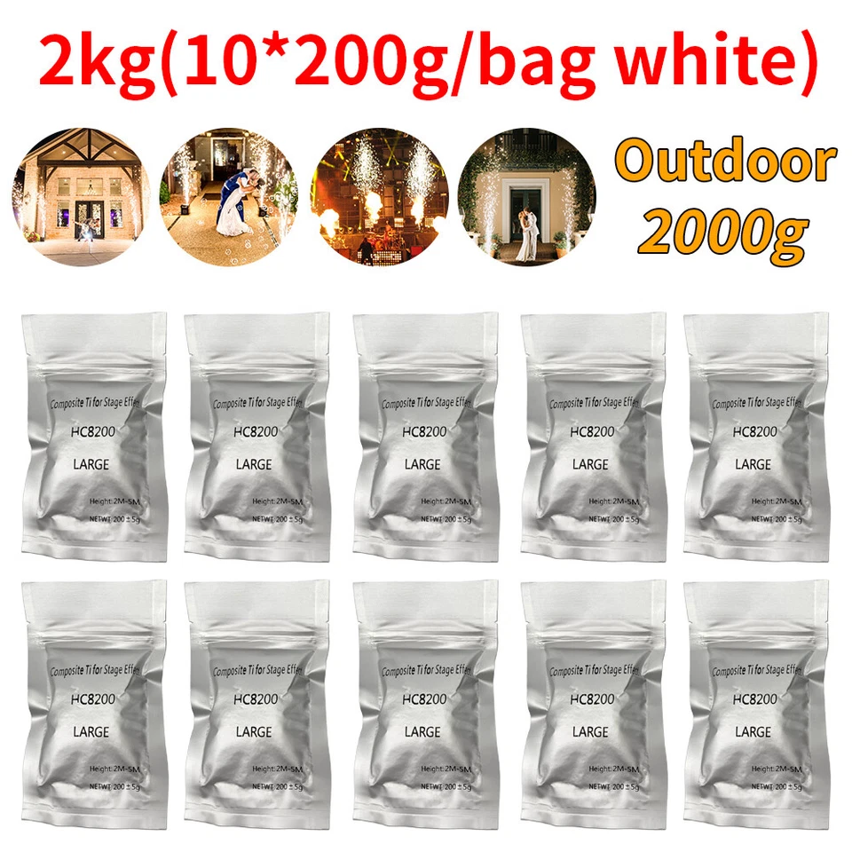 10x Cold Spark Machine Titanium Powder polvere di titanio granuli per macchina a scintille - Immagine 1 di 4