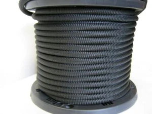 1/4" 250 ft Bungee Shock Cord Polyester Black Heavy Duty Shock Rope - Picture 1 of 2