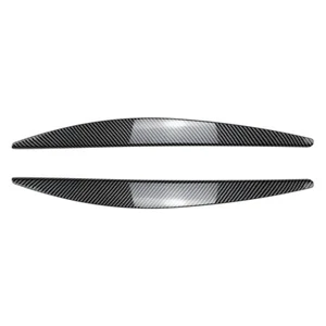 2x Headlight Lamp Eyelid Eyebrows Cover Trim For Skoda Octavia MK3 2015-2017 - Picture 1 of 6