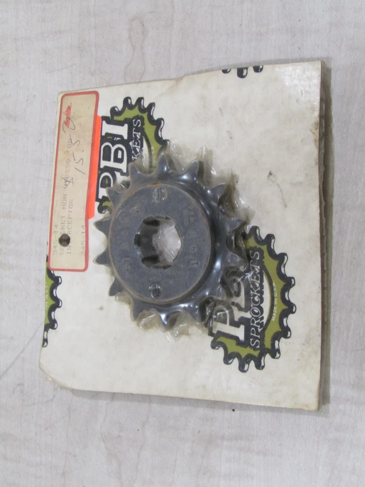 PBI 14 TOOTH COUNTERSHAFT SPROCKET 1988 HONDA VTR250 INTERCEPTOR 345-14 - Image 1 of 2