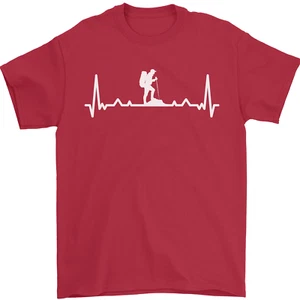 Trekking Ecg Caminar Senderismo Pulse Camiseta Hombre 100% Algodón - Imagen 1 de 75